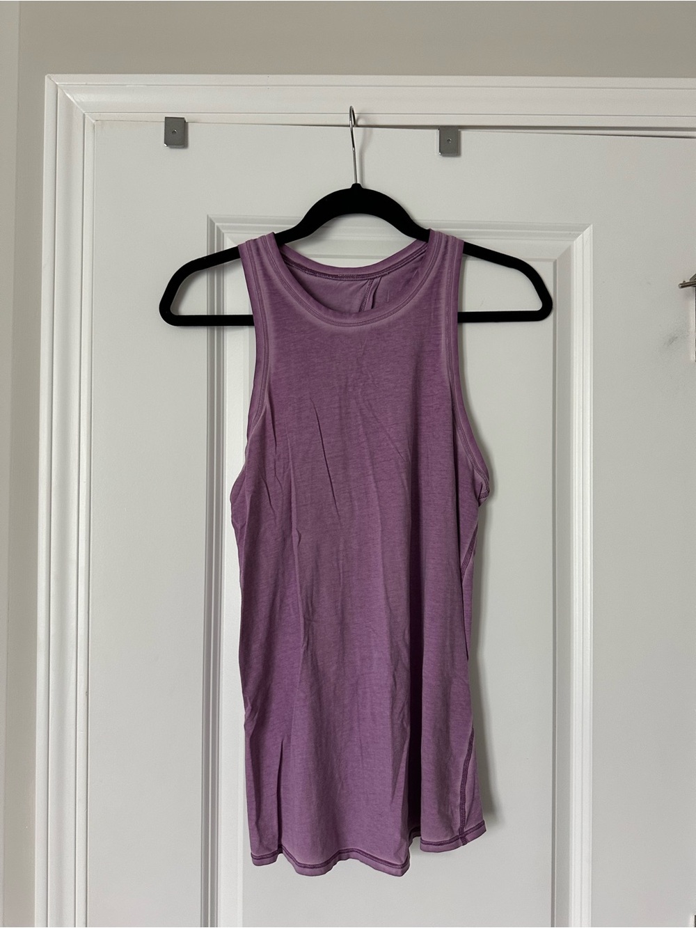 Lululemon All Tied Up Tank Top in a Sublimado Pigment Dye Wisteria Purple color